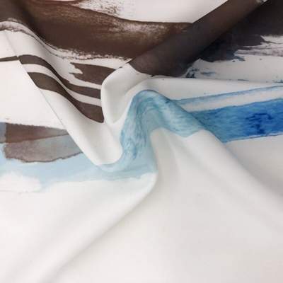High Quality 100% Polyester Fabric 243gsm Soft and Smooth Dyed Plain Woven for Dresses