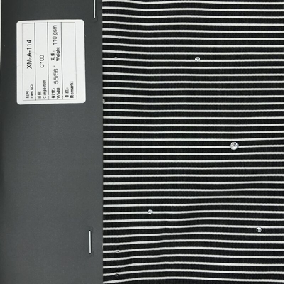 Quality 110gsm 100% Cotton Stripes T-shirts Wholesale Heavyweight Oversized Tshirt Custom Women's T Shirt