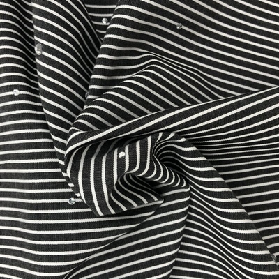 Quality 110gsm 100% Cotton Stripes T-shirts Wholesale Heavyweight Oversized Tshirt Custom Women's T Shirt