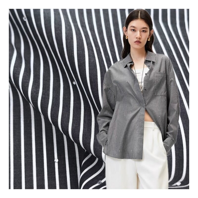 220gsm 79% Polyester 17% Rayon High Quality Fabric Material for Ladyswear Soft Feel