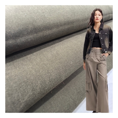 220GSM Organic Textured Workwear Fabric Natural Fiber Washed Finish for Clothing