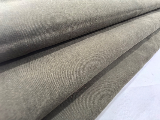 220GSM Organic Textured Workwear Fabric Natural Fiber Washed Finish for Clothing