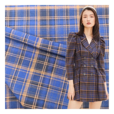 Best Selling Vibrant Colored Spinning Checkered Fabric for Modern Fashion for Dress Design