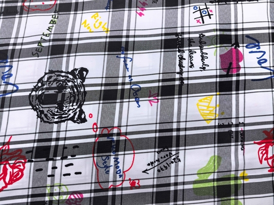 Good Quality Plaid Fabric High-Quality Printing for Statement Spring Apparel