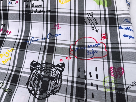 Good Quality Plaid Fabric High-Quality Printing for Statement Spring Apparel