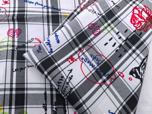 Good Quality Plaid Fabric High-Quality Printing for Statement Spring Apparel