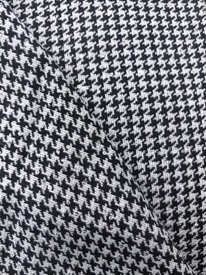 345GSM Luxury Textured Houndstooth Fancy Yarn Woven Fabric for Premium Suit Tailoring