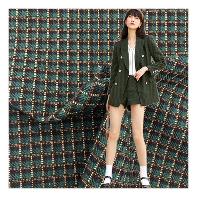 Wholesale Fashion 290gsm Soft Textile Fabric 65% Polyester 33% Rayon 2% Spandex Plain Dyed for Girls Jacket Garments Woven