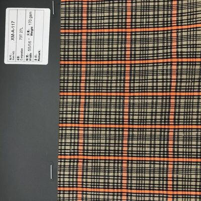 Wholesale Custom 170gsm Organic Eco-Friendly Striped Fabrics 73% Cotton 27% Linen for Girls' Dresses and Suits