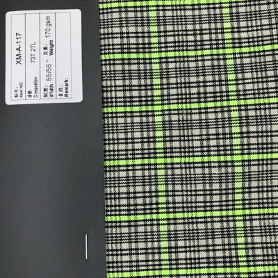 Wholesale Custom 170gsm Organic Eco-Friendly Striped Fabrics 73% Cotton 27% Linen for Girls' Dresses and Suits