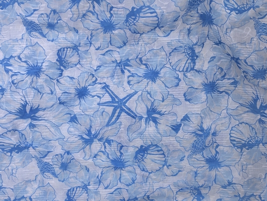 Hot Selling Lightweight Soft Breathable Salt Shrinkage Textile for Trendy Flowy Dress