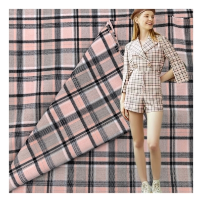 Trendy Pink Black Striped Textile Fabric for Fashionable Apparel Clothing Design