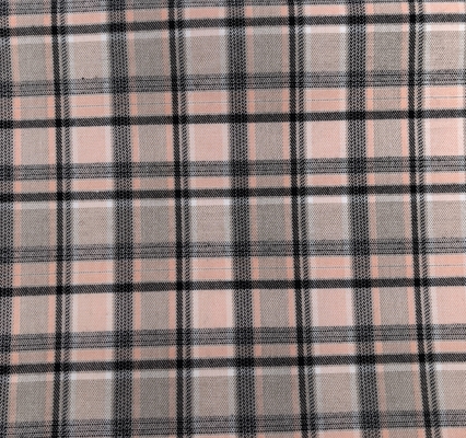 Trendy Pink Black Striped Textile Fabric for Fashionable Apparel Clothing Design