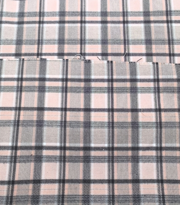 Trendy Pink Black Striped Textile Fabric for Fashionable Apparel Clothing Design