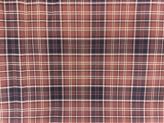 190GSM Terylene 70% Rayon 28% Spandex 2% Checkered Woven Fabric for Dresses and Coats