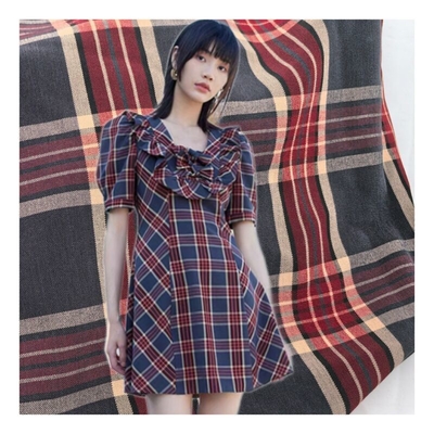 Wholesale Fashion 199gsm Textile Fabric 96% Polyester 4% Rayon Fabric for Skirt