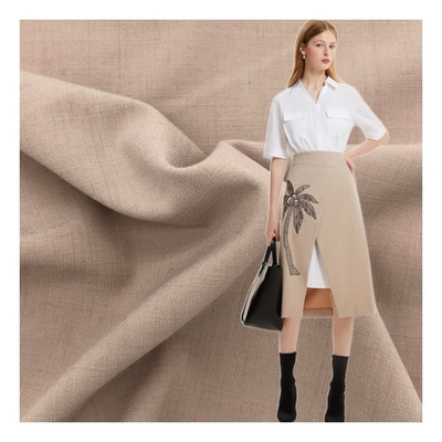 Wholesale 260gsm Fashion Textile Fabric 45% Polyester 7% Nylon 44% Rayon 4% Spandex Woven for Jackets Dresses Garments for