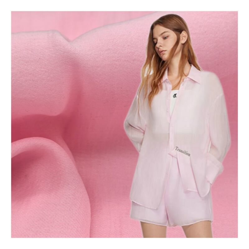 70%Tencel 30% Polyester 65gsm Fabric for Cool and Breathable Loungewear T-shirt