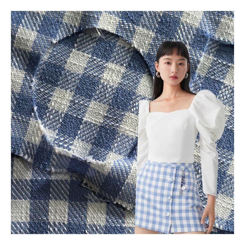 Custom Eco-Friendly Woven Fabric 54% Polyester 36% Cotton 10% Rayon Printed Organza for Dresses